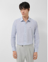 Camisa sport regular estampado geométrico azul | Roberto Verino