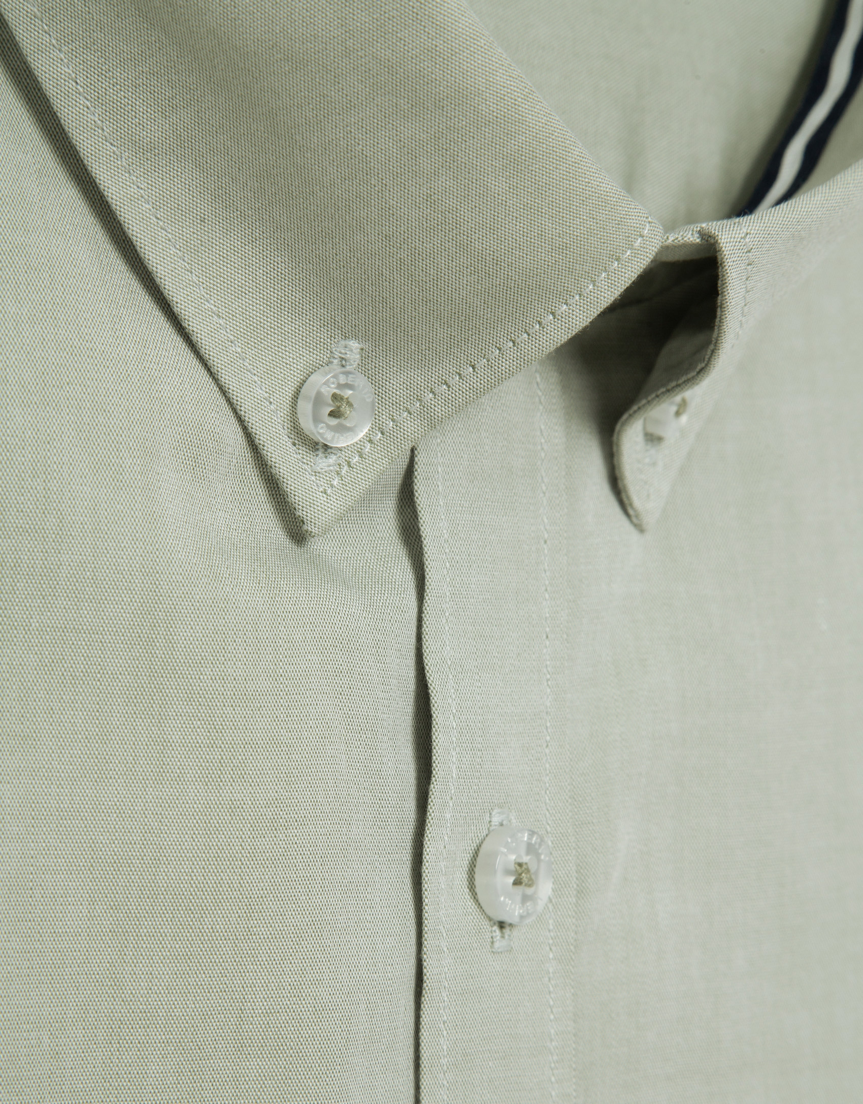 Regular fit khaki light oxford shirt - Man | Roberto Verino