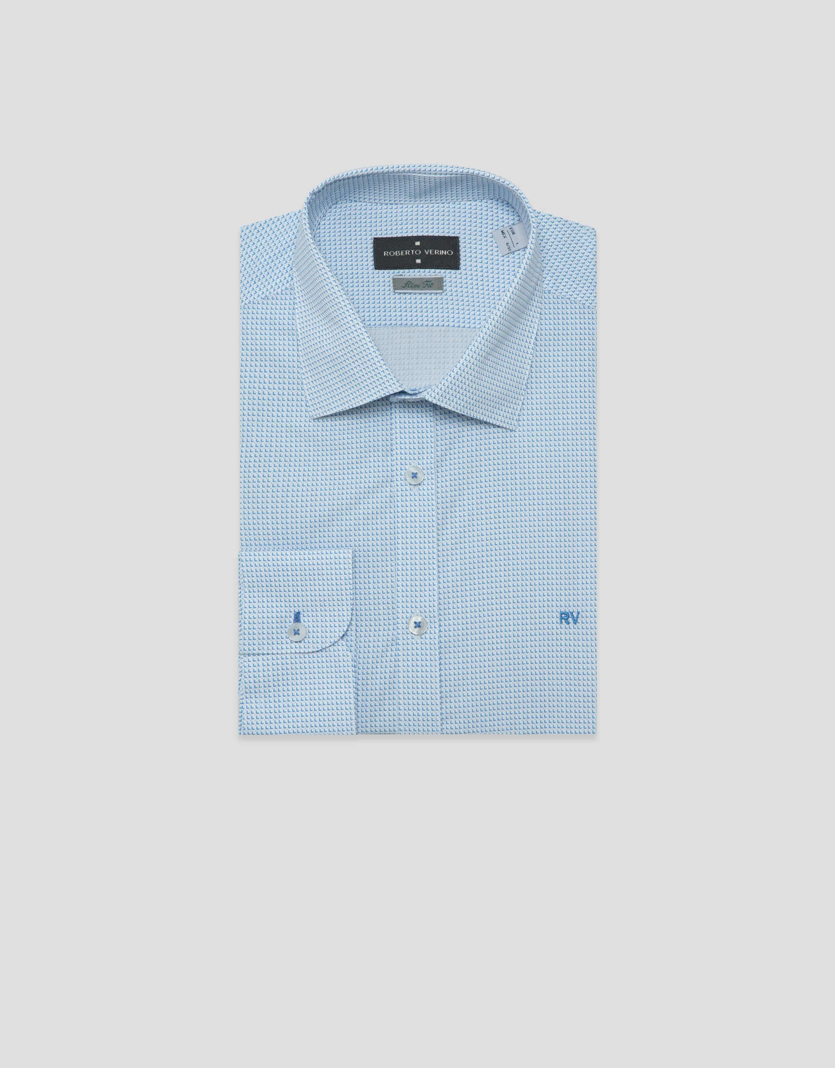 Camisa sport slim fit estampado geométrico ... | Roberto Verino