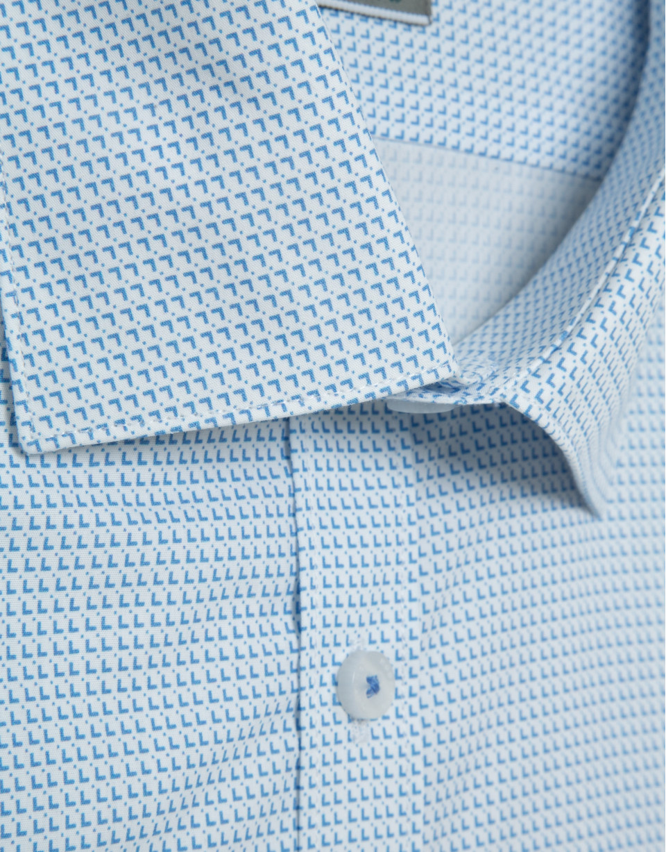 Camisa sport slim fit estampado geométrico ... | Roberto Verino