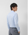 Camisa sport slim fit microestructura azul | Roberto Verino