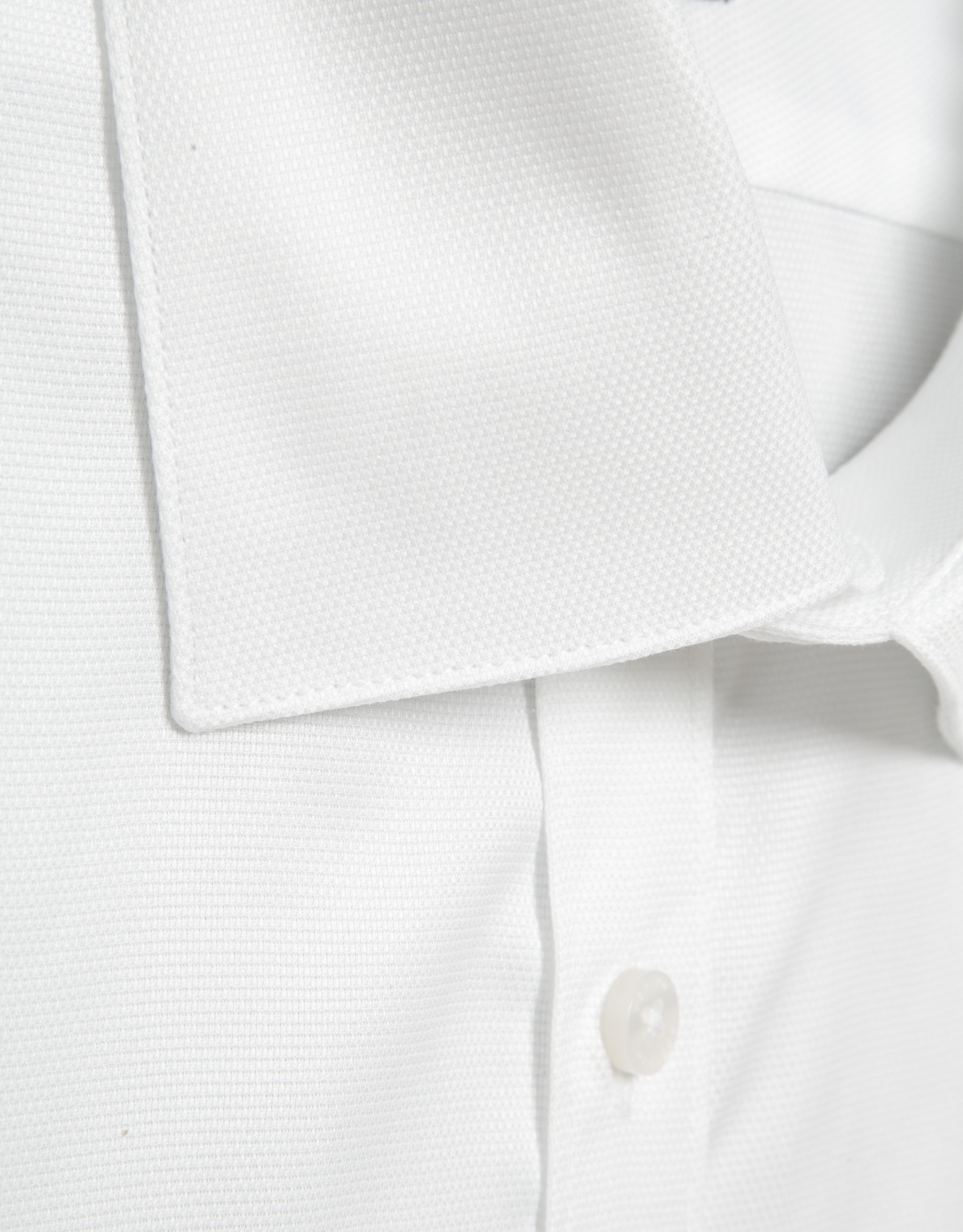 Slim fit sports shirt with white microstructure | Roberto Verino