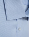 Camisa sport slim fit microestructura azul | Roberto Verino