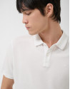 White short-sleeved piqué polo shirt - Man | Roberto Verino