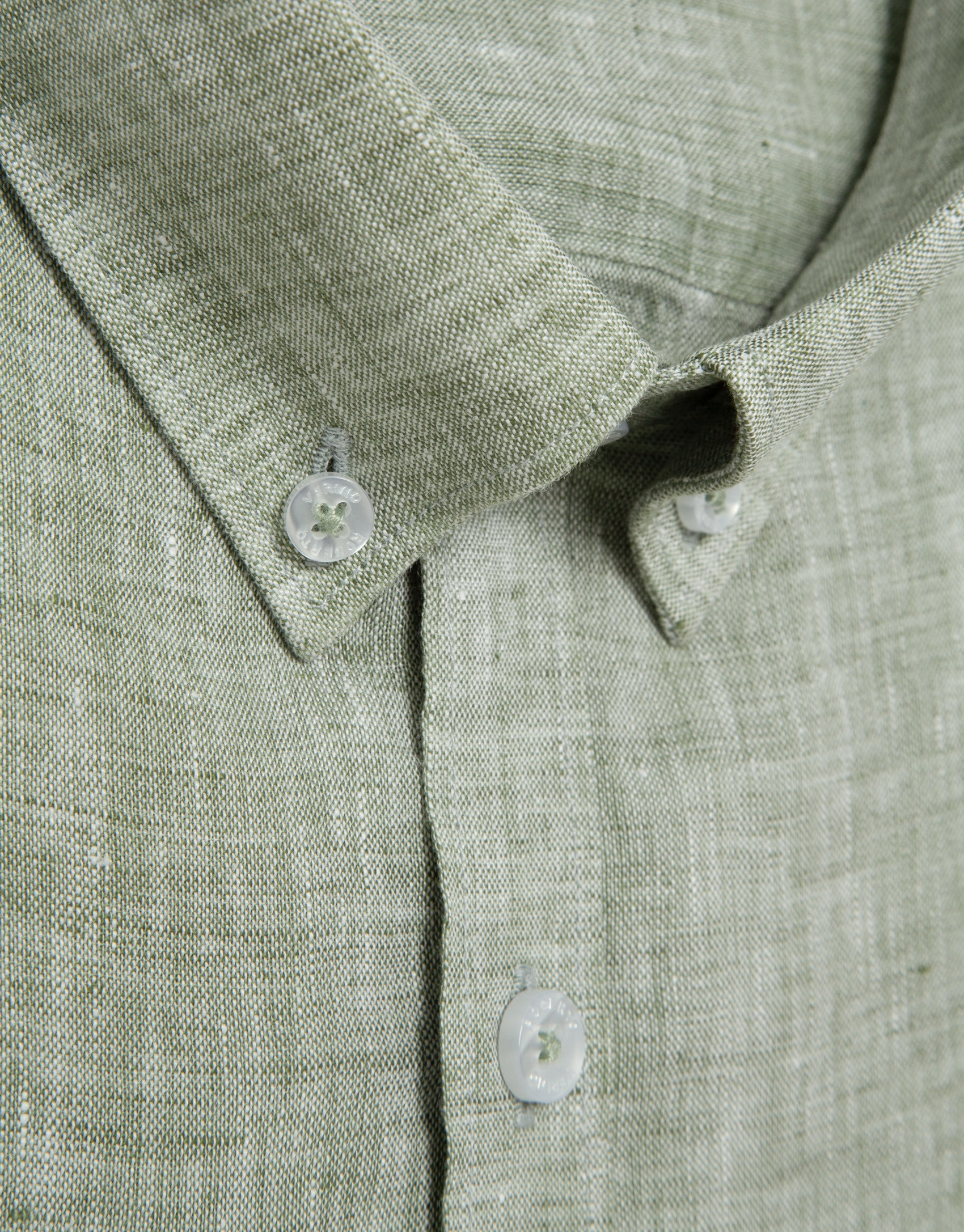 Regular fit khaki linen sports shirt - Man | Roberto Verino