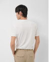 White short-sleeved piqué polo shirt - Man | Roberto Verino
