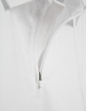 White technical piqué polo shirt with zip - Man | Roberto Verino