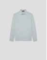 Grey long-sleeved piqué shirt - Man - SS2026 | Roberto Verino