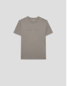 Short-sleeved mink T-shirt with chest logo | Roberto Verino