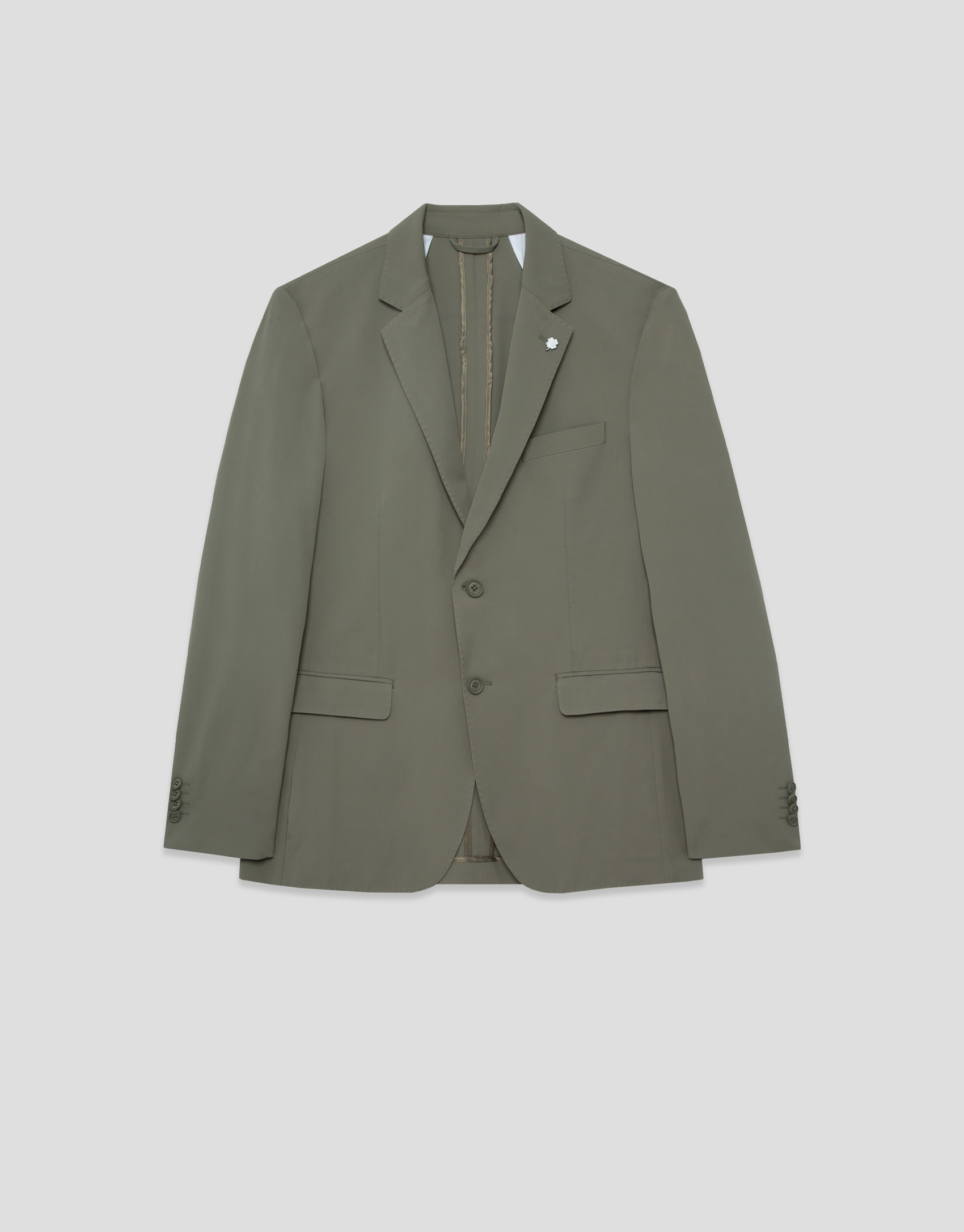 Khaki technical fabric blazer - Man - SS2026 | Roberto Verino