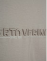 Short-sleeved mink T-shirt with chest logo | Roberto Verino