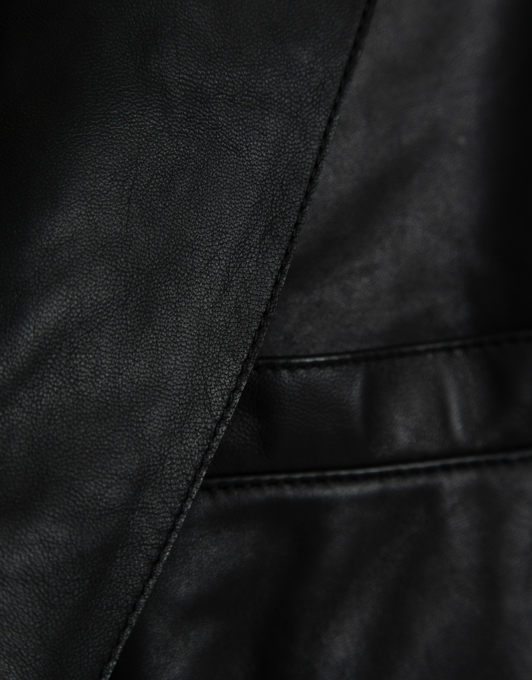 Black leather jacket - Man - SS2025 | Roberto Verino