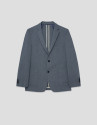 Separate comfort faux smooth navy blue jacket | Roberto Verino