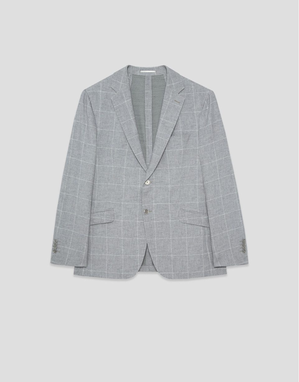 Grey checked jacket - Man - SS2026 | Roberto Verino