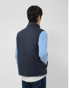 Navy blue padded gilet - Man - SS2026 | Roberto Verino