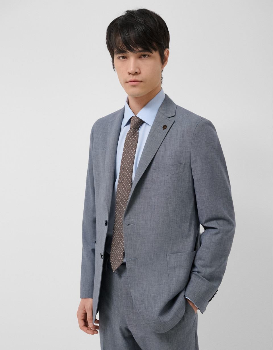 Separate comfort faux smooth navy blue jacket | Roberto Verino