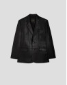Black leather jacket - Man - SS2025 | Roberto Verino
