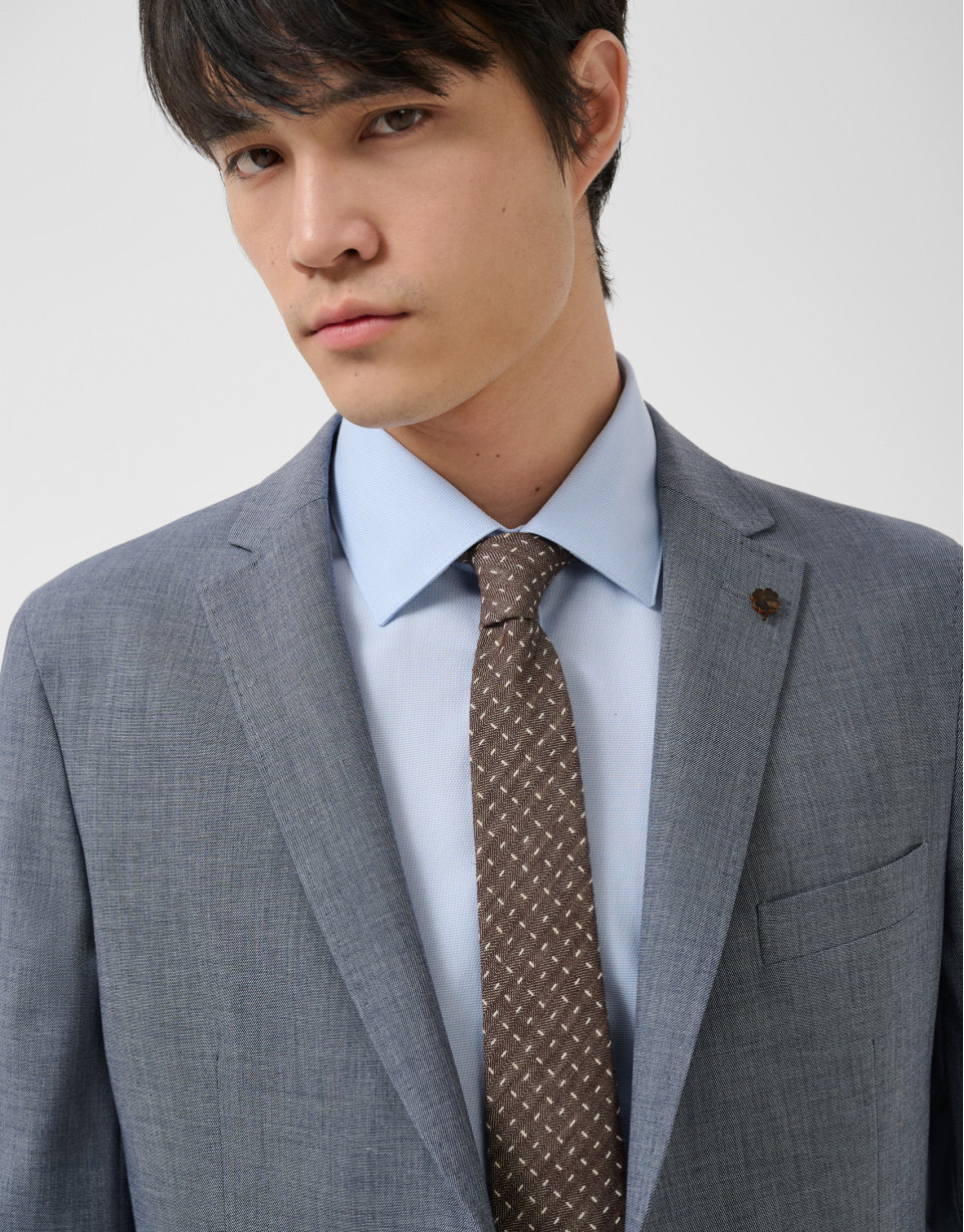Separate comfort faux smooth navy blue jacket | Roberto Verino