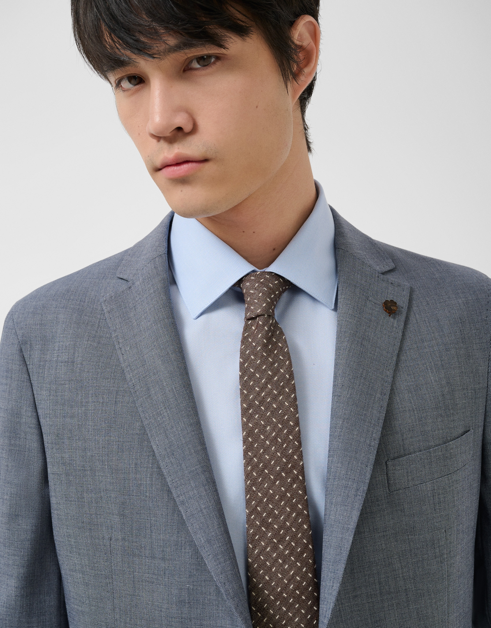 Separate comfort faux smooth navy blue jacket | Roberto Verino