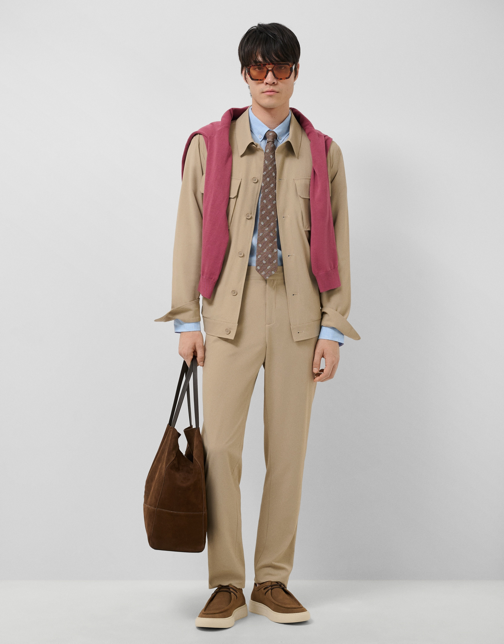 Sobrecamisa separate técnica color beige | Roberto Verino