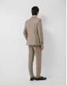 Traje half canvas slim fit falso liso visón ... | Roberto Verino