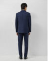 Traje half canvas lana cuadros tonos azules | Roberto Verino