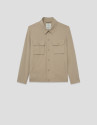 Beige technical separate overshirt - Man | Roberto Verino