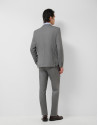 Half canvas slim fit faux plain dark grey suit | Roberto Verino