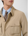 Beige technical separate overshirt - Man | Roberto Verino