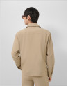 Sobrecamisa separate técnica color beige | Roberto Verino