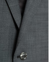 Half canvas slim fit faux plain dark grey suit | Roberto Verino