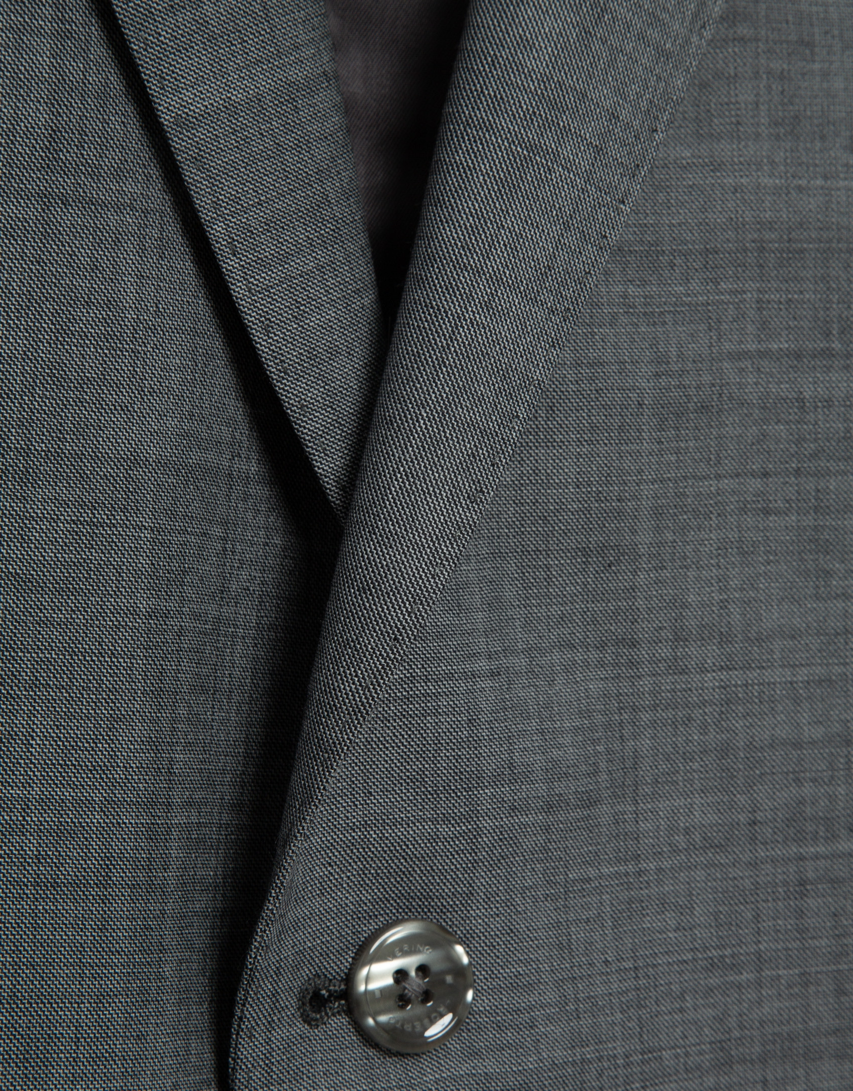 Half canvas slim fit faux plain dark grey suit | Roberto Verino