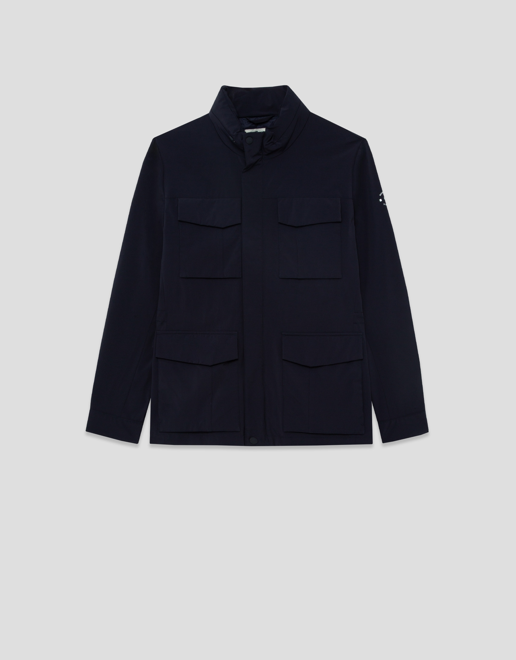 Navy blue technical parka - Man - SS2026 | Roberto Verino