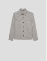 Grey linen overshirt - Man - SS2026 | Roberto Verino