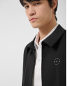Black double-knit zip-up overshirt - Man | Roberto Verino