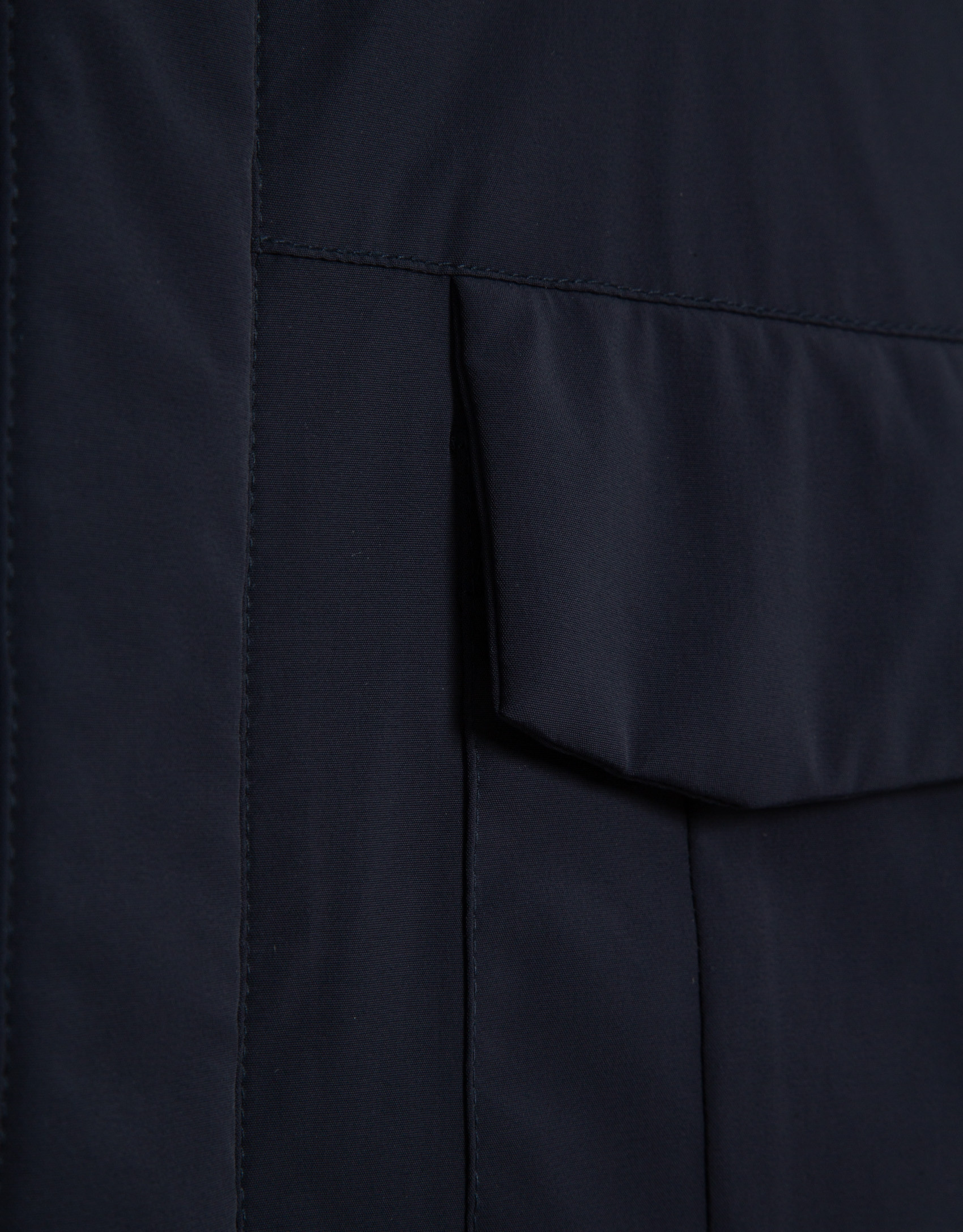 Navy blue technical parka - Man - SS2026 | Roberto Verino