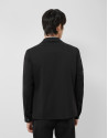 Black double-knit zip-up overshirt - Man | Roberto Verino