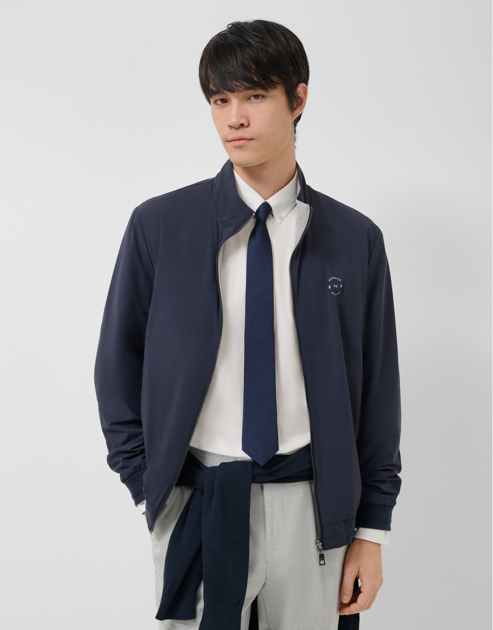 Reversible navy/grey jacket - Man - SS2026 | Roberto Verino