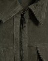 Khaki suede jacket with chest pockets - Man | Roberto Verino