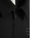 Black double-knit zip-up overshirt - Man | Roberto Verino