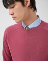 Jersey algodón liso high twist ciruela - Hombre | Roberto Verino