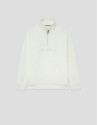 Off-white half-zip sweatshirt with chest logo | Roberto Verino