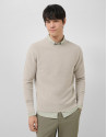 High twist sand-coloured structured jumper | Roberto Verino