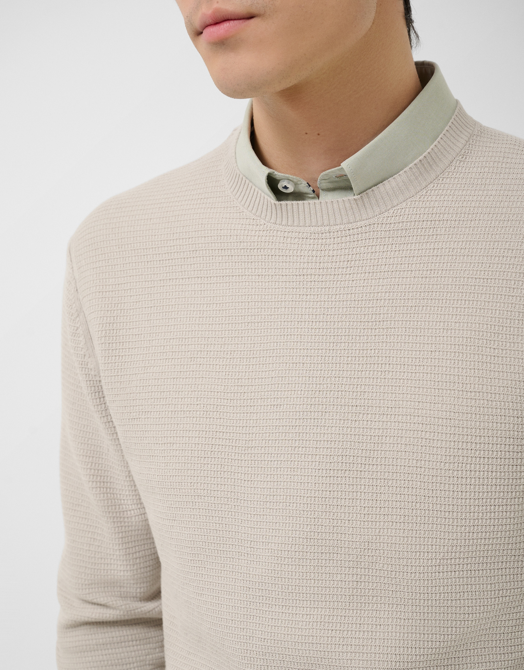 Jersey high twist estructura arena - Hombre | Roberto Verino