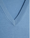 Jersey cuello pico high twist celeste - Hombre | Roberto Verino