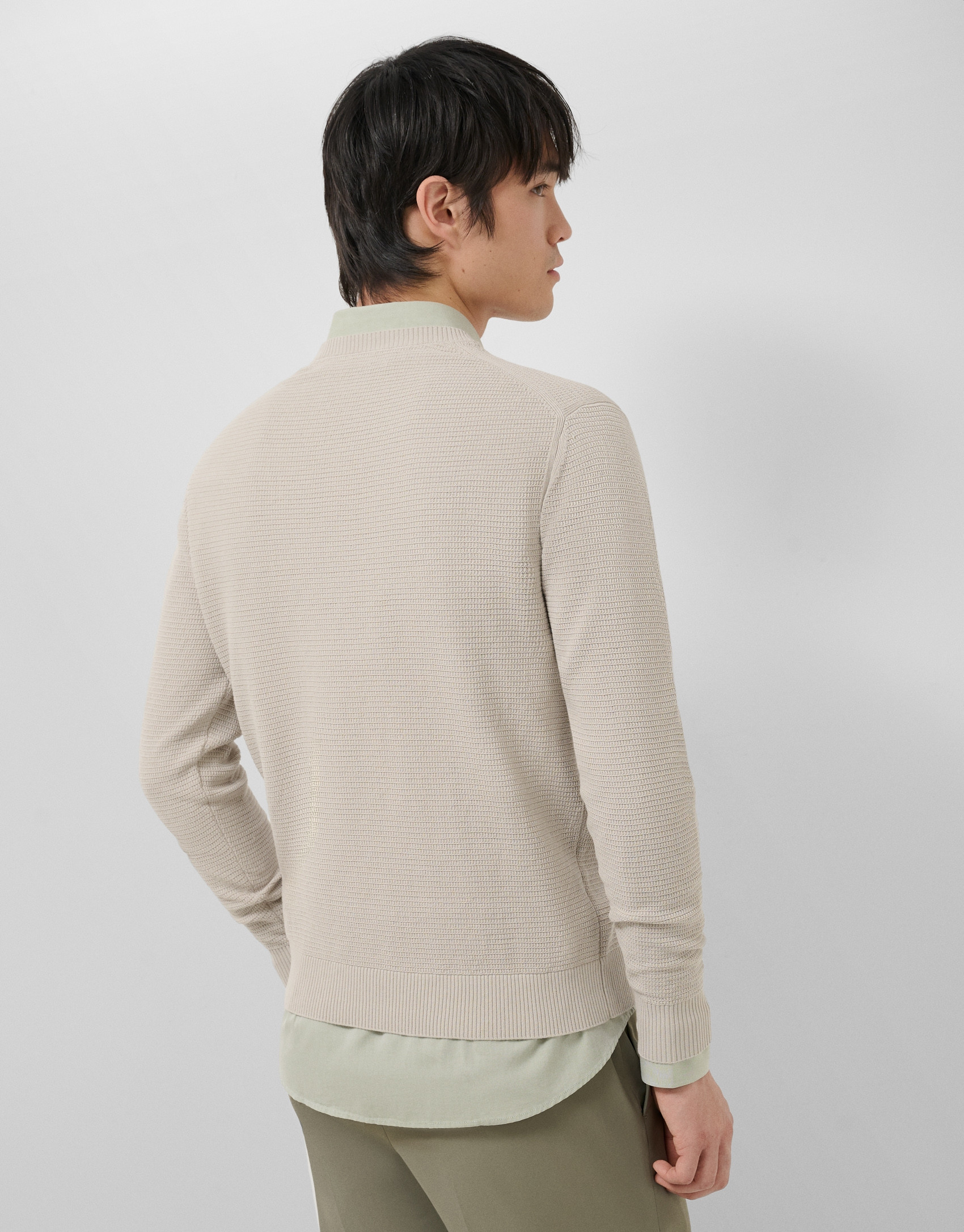 Jersey high twist estructura arena - Hombre | Roberto Verino