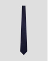 Blue silk tie with light blue and red jacquard | Roberto Verino