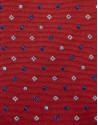 Corbata seda roja jacquard geométrico tonos ... | Roberto Verino