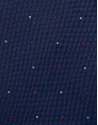 Corbata seda azul con jacquard celeste y rojo | Roberto Verino