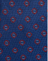 Corbata seda azul con jacquard geométrico ... | Roberto Verino